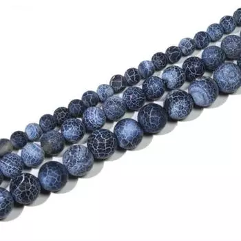 Натуральный драгоценный камень, модный натуральный камень, черный состаренный агат, свободные бусины, бусины ручной работы, аксессуары 6mm-30pcs