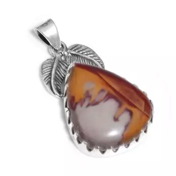 Натуральный драгоценный камень Норина Джаспер, подвеска ручной работы, ювелирные изделия, 1,57 дюйма, твердое серебро для женщин и девочек