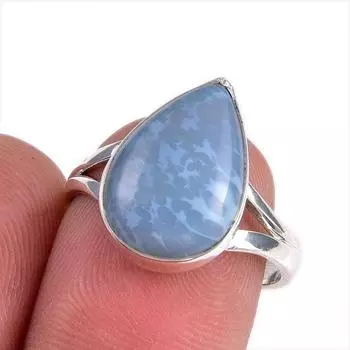 Натуральный драгоценный камень опал Овайхи 925 пробы, ювелирное кольцо из стерлингового серебра, размер 8 C6f00