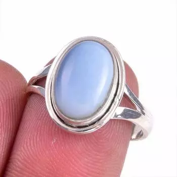 Натуральный драгоценный камень опал Овайхи 925 пробы, ювелирное кольцо из стерлингового серебра, размер 7 F0f05
