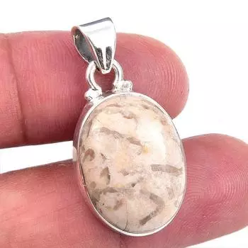Натуральный драгоценный камень яшма 925 пробы, стерлинговое серебро, ювелирный кулон 1,25 дюйма Z7N37