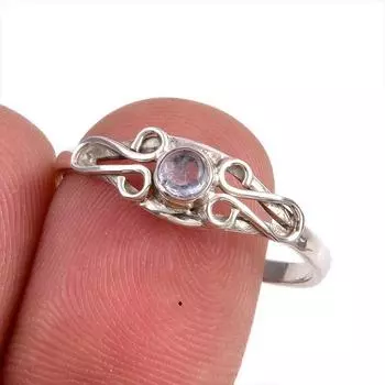 Натуральный драгоценный камень танзанит 925 пробы стерлинговое серебро ювелирное кольцо размер 10 G9l06