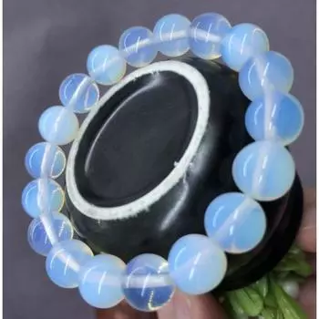 Натуральный драгоценный камень, женский и мужской белый опал, драгоценный камень, браслет-манжета, браслет 6mm