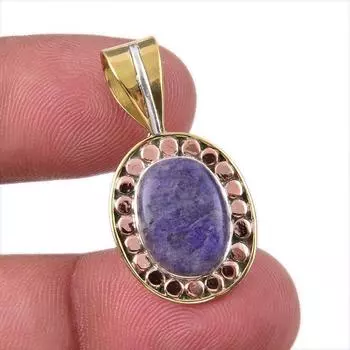 Натуральный фиолетовый лунный камень, двухцветный кулон из стерлингового серебра 925 пробы, размер 1,25 дюйма, M0N41
