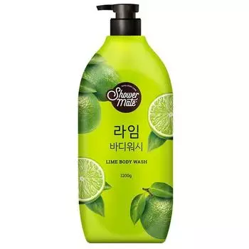 Натуральный гель для душа Shower Mate Lime, 1,2 кг, 1 корейская косметика
