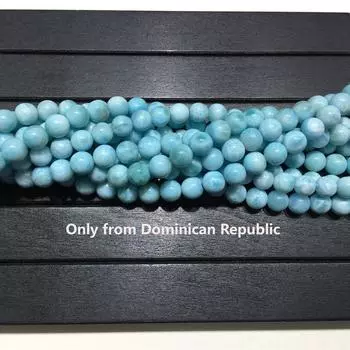 Натуральный голубой ларимар круглые бусины целебная энергия драгоценный камень россыпью бусины DIY изготовление ювелирных изделий дизайн для браслета AAAA качество 6 мм 8 мм 10 мм 12 мм 6-6.5MM