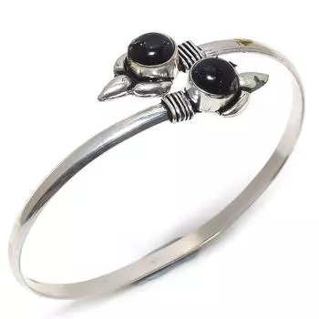 Натуральный голубой солнечный камень драгоценный камень ручной работы новогодний подарок браслет-манжета Adj P4a29