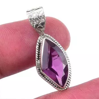 Натуральный гранат, 925 цельное серебро ювелирное украшение подарочное ювелирное украшение кулон 1 J5G57