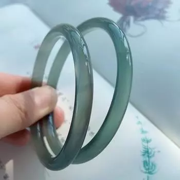 Натуральный халцедон курран 6 мм круглый браслет модный шарм изумрудный браслет женский подарок 54MM