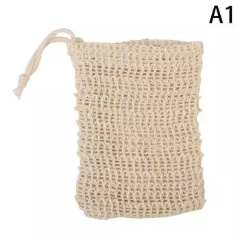 Натуральный хлопковый льняной пенящийся мешочек для мыла Saver Net Mesh Массажный отшелушивающий мешочек Bathing Bubble Maker Инструмент для очистки A1