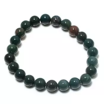 Натуральный индийский моховой агат драгоценный камень манжета ручной работы регулируемый T3N23