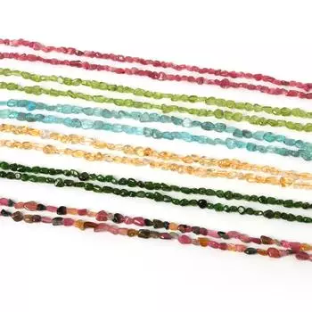 Натуральный камень Апатит Каменные бусины с прямым отверстием Нерегулярные бусины для изготовления ювелирных изделий 5-8mm 65pcs