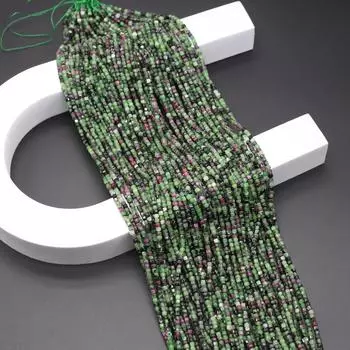 Натуральный камень бусины эпидот/гранат квадратные маленькие бусины 2 мм подвески для изготовления ювелирных изделий DIY ожерелье браслет серьги аксессуар 2x2mm