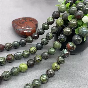 Натуральный камень драгоценный камень кровавый камень круглые свободные бусины DIY браслет ожерелье аксессуары 6mm-30pcs