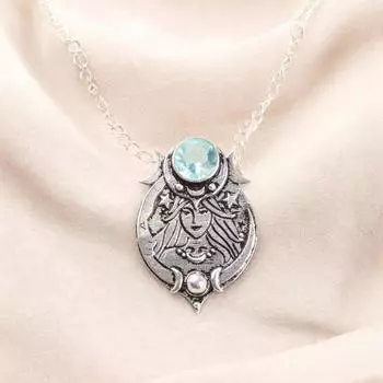 Натуральный камень Голубой Топаз 925 Стерлинговое Серебро Ювелирные Изделия Уникальная Подвеска 1.63 CP-22-04