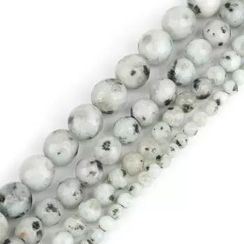 Натуральный камень, граненые бусины Тяньшань, круглые свободные бусины, прядь 15 дюймов, 4, 6, 8, 10 мм, размер на выбор для изготовления ювелирных изделий 6mm 63pcs