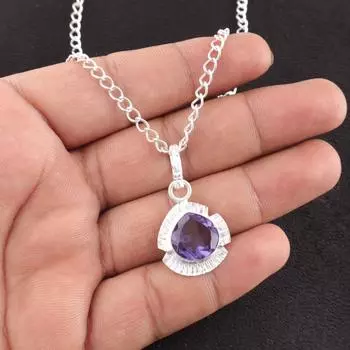 Натуральный камень иолит 925 стерлинговое серебро дизайнерский кулон 1,15 подарок PP-8-2