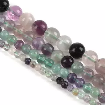 Натуральный камень красочный камень флюорита шарики 4 6 8 10 12ММ для изготовления ювелирных изделий 4mm 95pcs