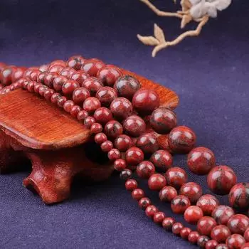 Натуральный камень кунжут красная яшма круглые свободные бусины для изготовления ювелирных изделий DIY браслет ожерелье 4mm 89pcs