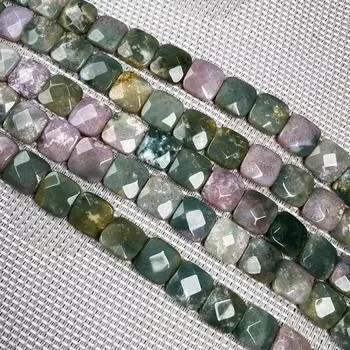 Натуральный камень, квадратное сечение, агатовые бусины, подвески для ожерелья, браслета, браслета, изготовления ювелирных аксессуаров 11x12x7mm