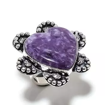 Натуральный камень лепидолит драгоценный камень 925 стерлингового серебра подарочное кольцо размер 6 i6m51