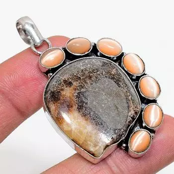 Натуральный камень Septerian, кулон Monalisa из стерлингового серебра 925 пробы 2,36 дюйма y7u10