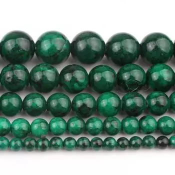 Натуральный камень темно-зеленый нефрит круглые свободные бусины для изготовления ювелирных изделий своими руками 15 дюймов нить 4/6/8/10/12 мм 6mm 61pcs