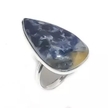 Натуральный камень Тиффани драгоценный камень 925 стерлингового серебра ювелирное изделие кольцо размер 7 b7p90