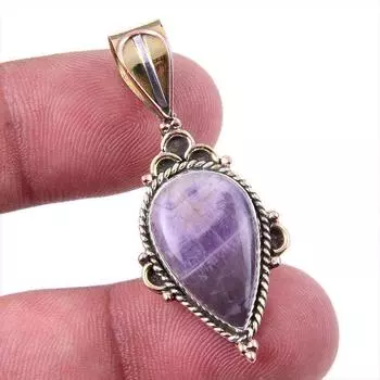 Натуральный камень Тиффани из стерлингового серебра 925 пробы, подарочный двухцветный кулон 1,50 дюйма R5Y00