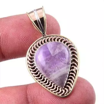 Натуральный камень Тиффани из стерлингового серебра 925 пробы, подарочный двухцветный кулон 1,50 дюйма F3k16