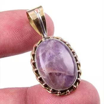 Натуральный камень Тиффани из стерлингового серебра 925 пробы, подарочный двухцветный кулон 1,25 дюйма u9g52