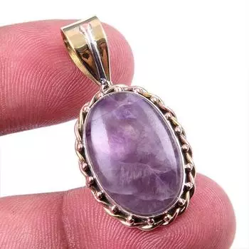 Натуральный камень Тиффани из стерлингового серебра 925 пробы, подарочный двухцветный кулон 1,25 дюйма h6v70