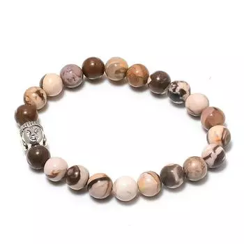 Натуральный капучино яшма драгоценный камень манжета ручной работы регулируемый w0M66