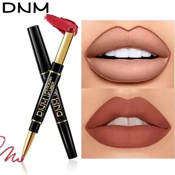 Натуральный карандаш для губ DNM 12 цветов, водостойкая увлажняющая помада 2-в-1, анализатор губ, инструменты для макияжа, косметика 01