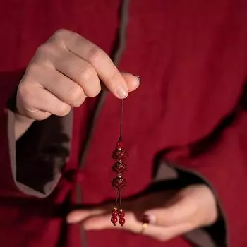 Натуральный киноварь Лотос автомобильный брелок китайский стиль счастливый телефон цепочка сумка кулон подвеска 09