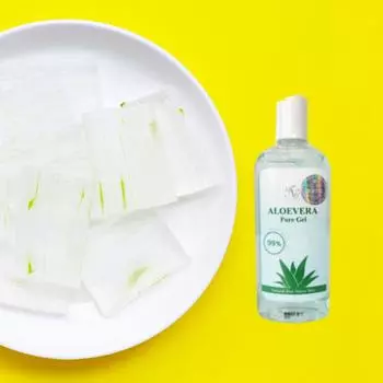 Натуральный корейский гель Aloe Vera Pure Gel 200 мл, успокаивающий, увлажняющий, жаропонижающий, 1 шт.