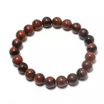 Натуральный красный обсидиан драгоценный камень манжета ручной работы регулируемый v4y46