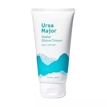 Натуральный крем для бритья Ursa Major | Не вызывает раздражения V Натуральный крем для бритья Ursa Major | Не вызывает раздражения, веганский, не тестируется на животных, 1 шт., 157 мл