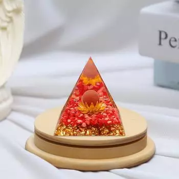 Натуральный Кристалл Пирамида Цветок Целебного Камня Чакра Рейки Домашний Декор ЛУЧШИЙ