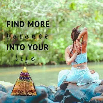 Натуральный кристалл Пирамида Цветок Исцеляющего камня Чакра Рейки Домашний декор QDE