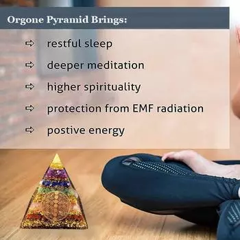 Натуральный кристалл Пирамида Цветок Исцеляющего камня Чакра Рейки Домашний декор QDE