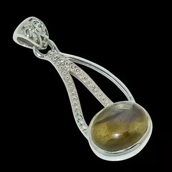 Натуральный лабрадорит, драгоценный камень, стерлинговое серебро 925 пробы, подарочная подвеска, 1,50 дюйма, n7s87