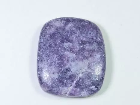 Натуральный лепидолит фиолетовый кристалл дизайнерский драгоценный камень ручной работы 30X35X07 мм SK-1033