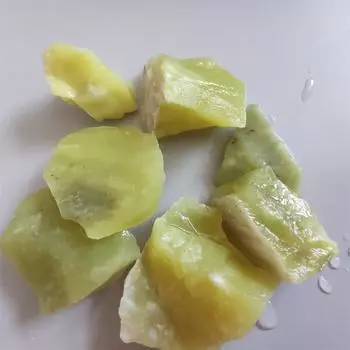 Натуральный лимонный агат, камень, удачи, тела, здоровый необработанный драгоценный камень, коллекция образцов, подарок, украшение для дома, камень 100g зелёный