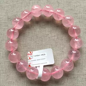 Натуральный Мадагаскарский Розовый Кристалл Старой Руды Браслет Желейное Тело Браслет Остров Багамы Женские Аксессуары Привлечение Мужского Внимания Брак Bright yellow