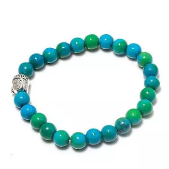 Натуральный медный зеленый бирюзовый драгоценный камень манжета ручной работы регулируемый p2q37