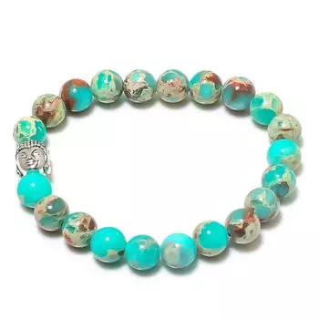 Натуральный медный зеленый бирюзовый драгоценный камень манжета ручной работы регулируемый u2s69