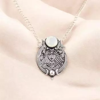 Натуральный молочный опал, драгоценный камень, серебро 925 пробы с клеймом, ручная работа, подвеска-цепочка для сестры CP-22-18