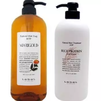 Натуральный набор мыла для волос Marigold 720 мл Rice Protein Wheat 720 мл [Rubel] & (ранее Белок)