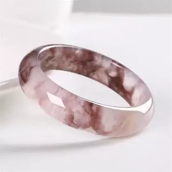 Натуральный нефритовый браслет Модный простой и красочный женский нефритовый браслет 54mm